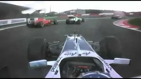 Rubens Barrichello crash spa 2010 No No No