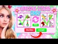 Trading The NEW SPRING ITEMS ONLY In Adopt Me! (Roblox)