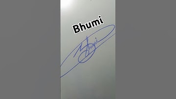 Bhumi name signature style #shorts #youtubeshorts #shortvideo #signature