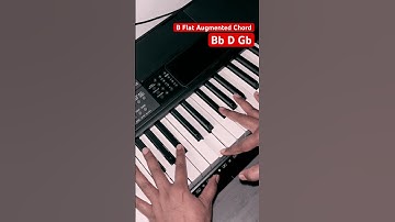 B Flat Augmented Chord #shorts #pianochords #chords #shortsvideo #musictutorial #viral #trending