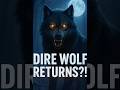 Dire Wolf RETURNS After 15,000 Years?! #direwolf  #wolves #animals  #AncientBeasts #shorts