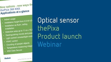 Online seminar: product launch optical sensor thePixa