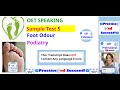 OET Speaking. Sample Test 5. Podiatry. Foot Odour