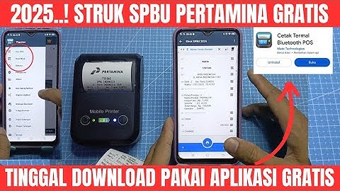 Cara cetak struk spbu pertamina pakai aplikasi gratis