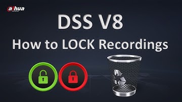 DSS V8 - How to Lock video recordings