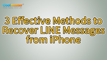 How to Recover LINE Messages from iPhone with/without Backup