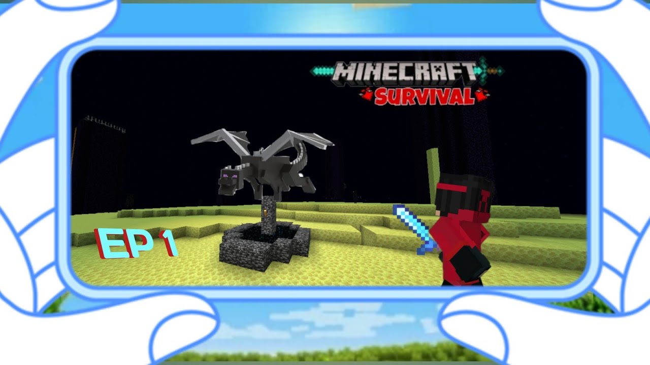 MINECRAFT Survival series EP 1 kill end dragon - YouTube