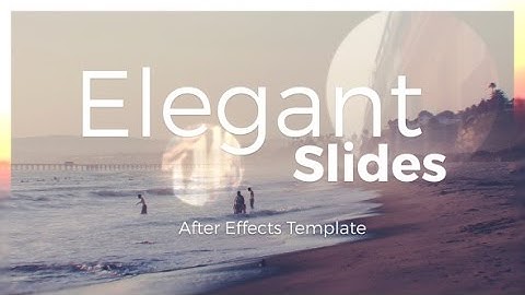 Elegant Slides — After Effects project | Videohive template