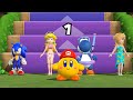 Step It Up Series 7 Wins Battle - Sonic vs Peach vs Yoshi vs Rosalina in Mario Party 9