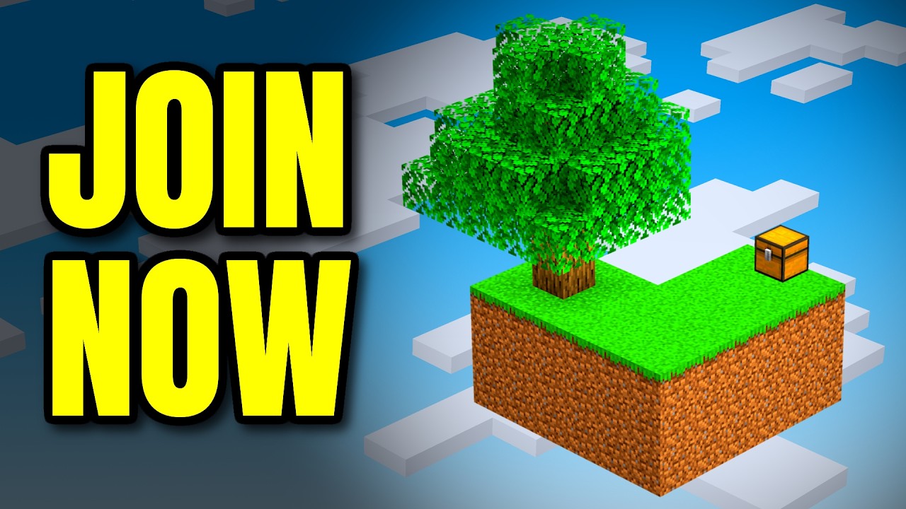 Come Try My Skyblock Server!! (Java & Bedrock IP) - YouTube