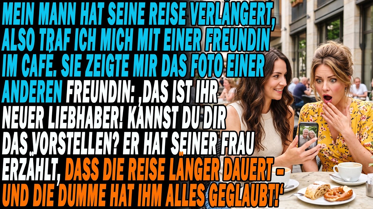 Mein Mann verlängerte die Reise. Das Foto, das mir eine Freundin im Café zeigte, schockte mich...