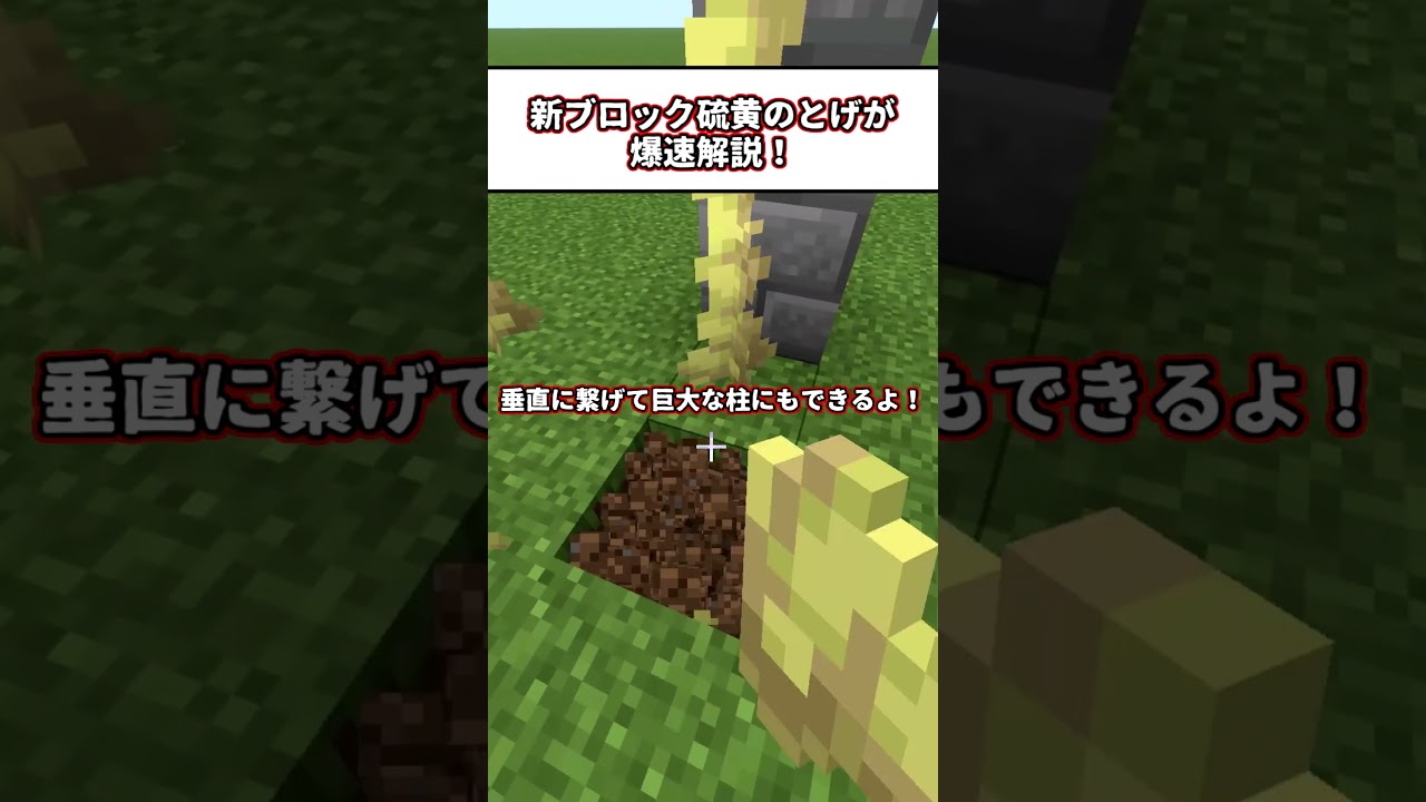 【マイクラ】硫黄のとげを爆速紹介 #マイクラ#最新情報 #アップデート