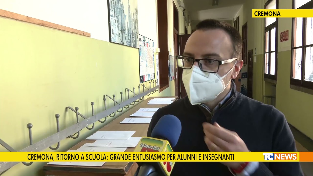 Cremona, ritorno a scuola: grande entusiasmo per alunni e insegnanti