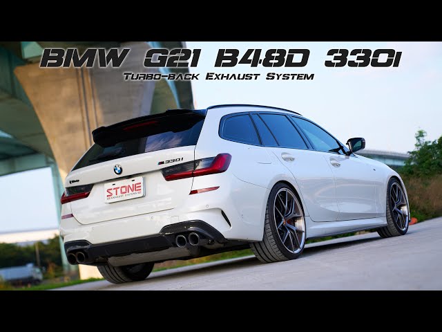 BMW G21 B48D 330i / Stone Turbo-back Exhaust Sound 