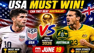 USA vs Australia: Must-Win World Cup Battle! 🇺🇸🔥 Can Team USA Stay Perfect?