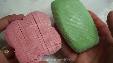 LEARN HOW TO Make Soap Cubes - DIY Soap Cutting ASMR Tutorial 2020