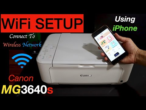 Canon Pixma MG3640s Wi-Fi Setup Using iPhone, Wireless Setup Review.