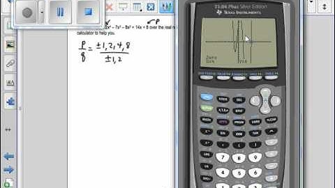 Lesson 11 Precalculus: Rational Roots Theorem and Upper and Lower Bounds Theorems