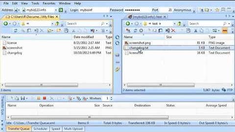 Managing files in SmartFTP