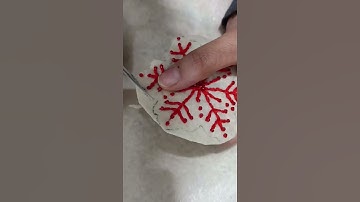 Easy and beautiful needle work beginners/3D embroidery|easy border design#shorts#embroidery​​