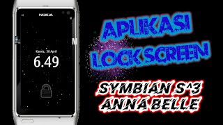 Symbian os Nokia n8 |   Symbian S ^ 3 Anna Belle Lock Screen application screenshot 3