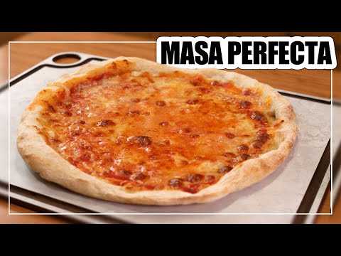 🍕MASA de PIZZA CASERA levado LENTO | 24 HORAS