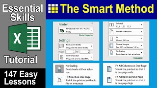 2-23: Printing in Excel (ALL Backstage Print Options inc. Scaling)