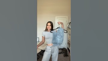 my favorite way to hang jeans!!!! #jeanshack #organization #hack #closet  #organizationhacks