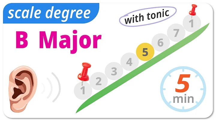 B Major Scale Degree, music ear training for Beginner