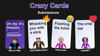 Pick the Best Answer to Fill in the Blank! | Roblox: Crazy Cards