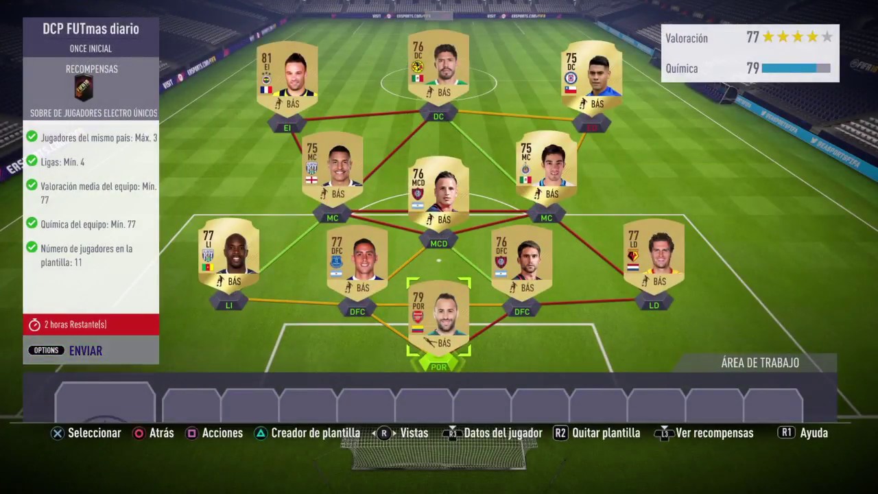 FIFA 18 DCP FUTmas diario