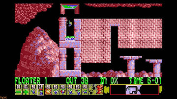 Lemmings (1991) - Tricky - Level 12 - Bitter Lemming