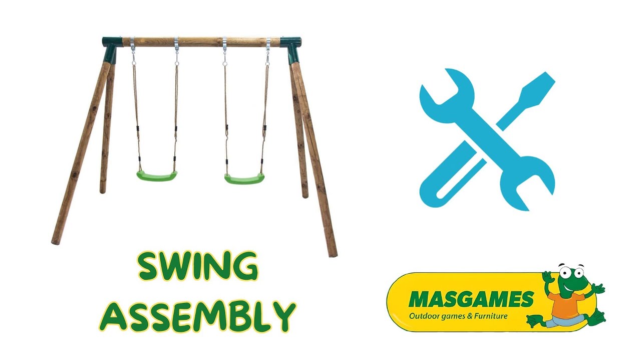 How to assemble a MASGAMES wooden swing step by step 🛠️🌲 - YouTube