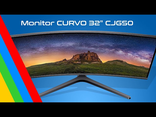 Monitor LED CURVO de 32 SAMSUNG CJG50 con una resolución QWHD 