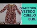 confeccion vestido cuello peter o cuello bebe(FACIL)