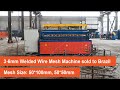 3-6mm Welded Wire Mesh Machine sold to Brazil, Mesh Size:50*100mm, 50*50mm