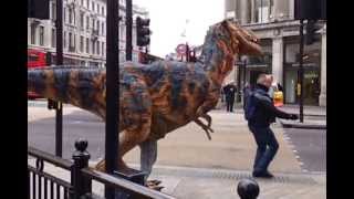 Dinosaur In London Oxford Street