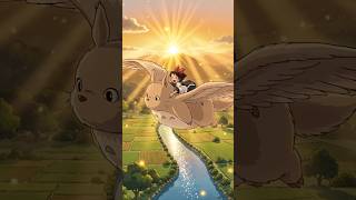 Hana and Yuki: The Sky Sanctuary ☁️✨ #StudioGhibli #Anime