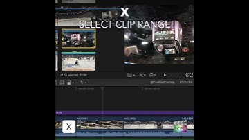 Final Cut Pro Shortcut | X | Select Clip Range