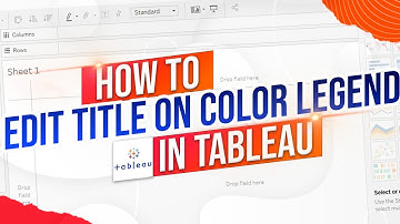 How to Edit the Alias on a Continuous Color Legend in a Tableau Sheet