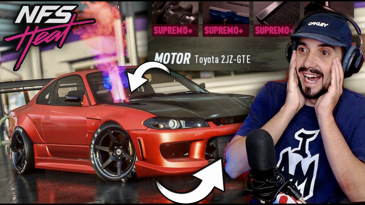 Need For Speed: Heat | Nissan Silvia Com 2JZ SUPRA + Escape no