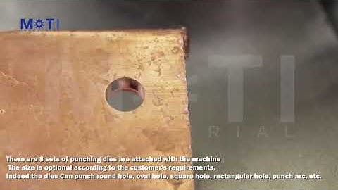 “Hydraulic Busbar Processing Machine" — Punching function