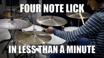 The 4 Note Lick in less than a Minute - Daily Drum Lesson
