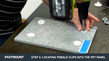 Step by Step Instructions: How to install the VL-PF3 Acoustic clip for PET panels