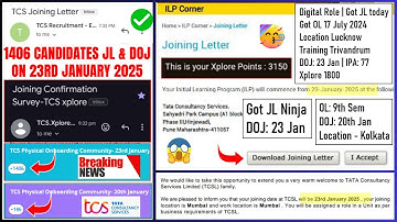 😱TCS MASS ONBOARDING ON 20 & 23 JAN 2025 | TCS JOINING CONFIRMATION SURVEY FORM | XP POINT ILP SCORE