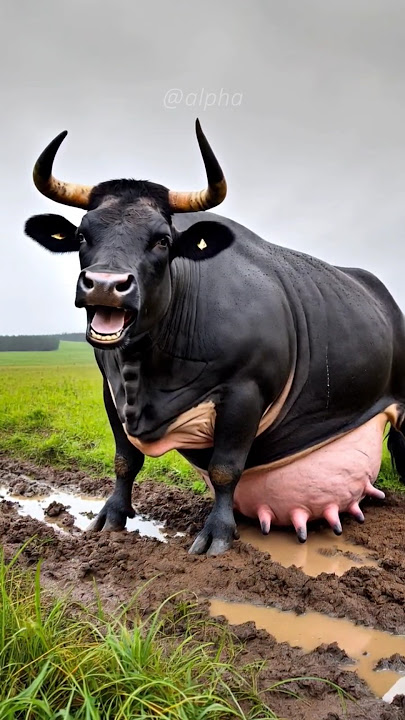 Heavy pregnant cow rescued by doctor's from green field😭 #humanity #cow #veternary #rescueanimals