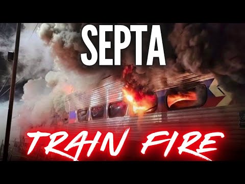 SEPTA TRAIN FIRE!! Ridley Park. 350 EVACUATED. Pennsylvania. - YouTube