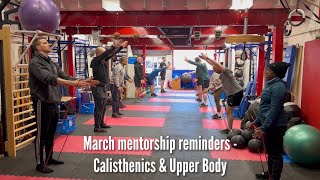 Personal trainer mentorship reminders - March 20204 - Calisthenics & Upper Body