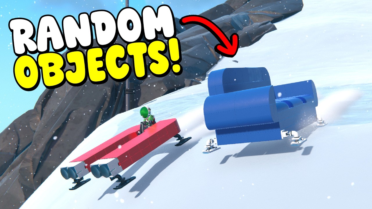 Мы превратили случайные предметы в высокоскоростные сани!