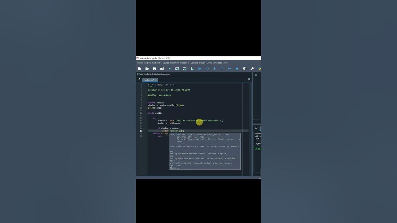 Comment utiliser le module random en python python pythonprogramming